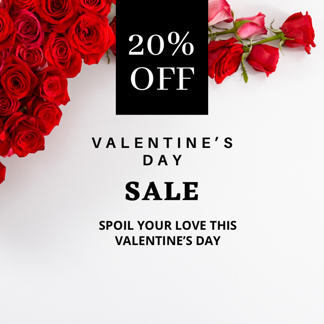 Be My Valentine ️ | Get 20% OFF